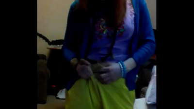 Qizil sochli Light Fairy tomonidan onanizm videosini yoping